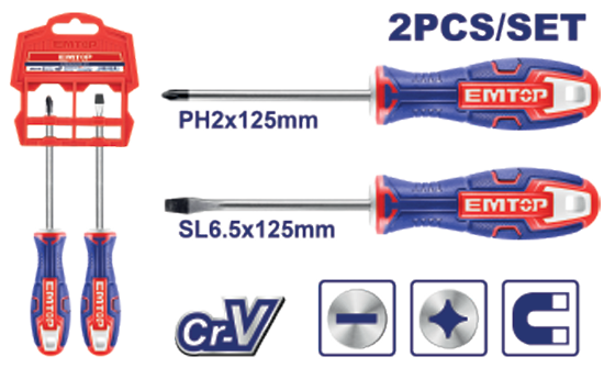 2 Pcs screwdriver set