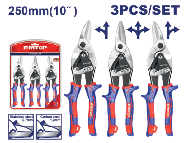 3 Pcs aviation snip set