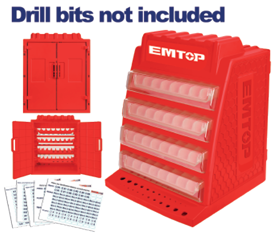 Drill bits display box