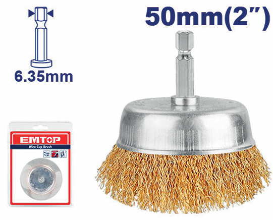 Wire cup brush